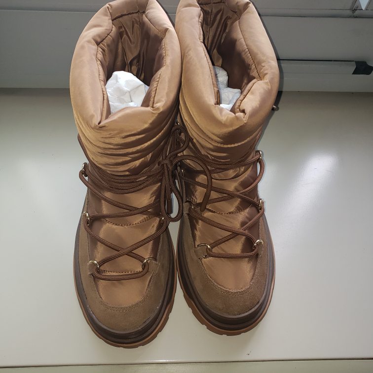 ZARA brown puffy moon boots - photo 2