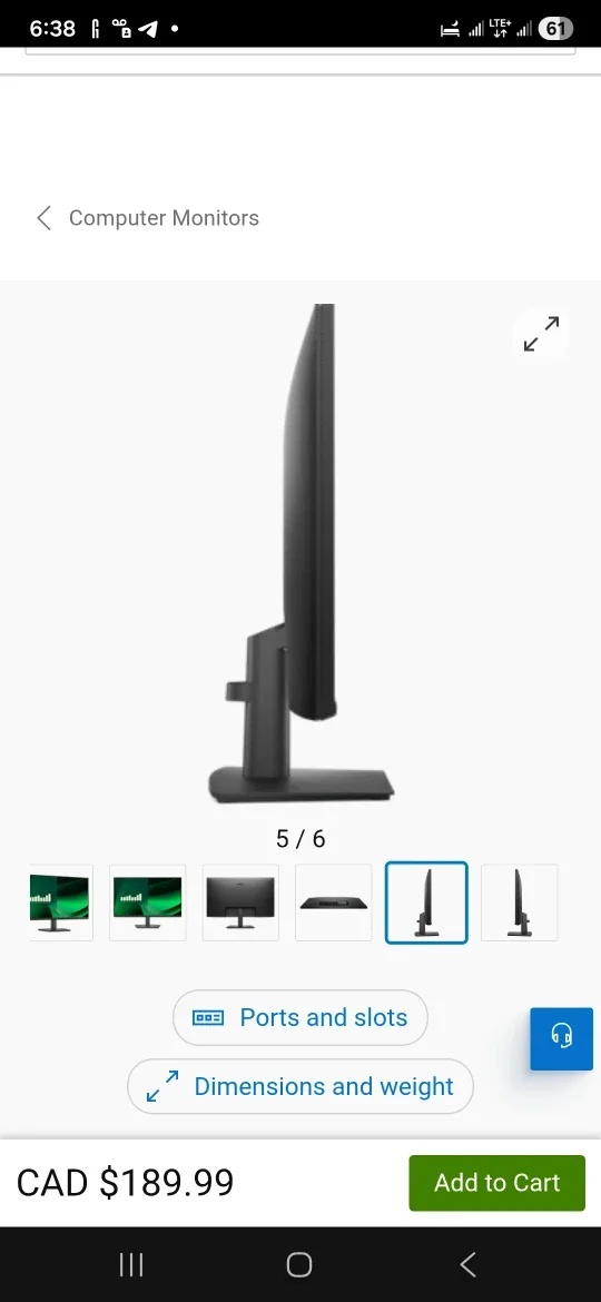 BNIB Dell E2725HC 27-inch Monitor