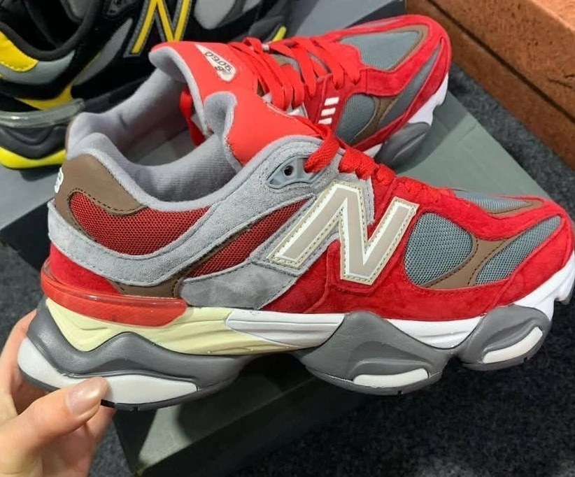 New Balance 9060 Red/Grey Sneakers Size 7
