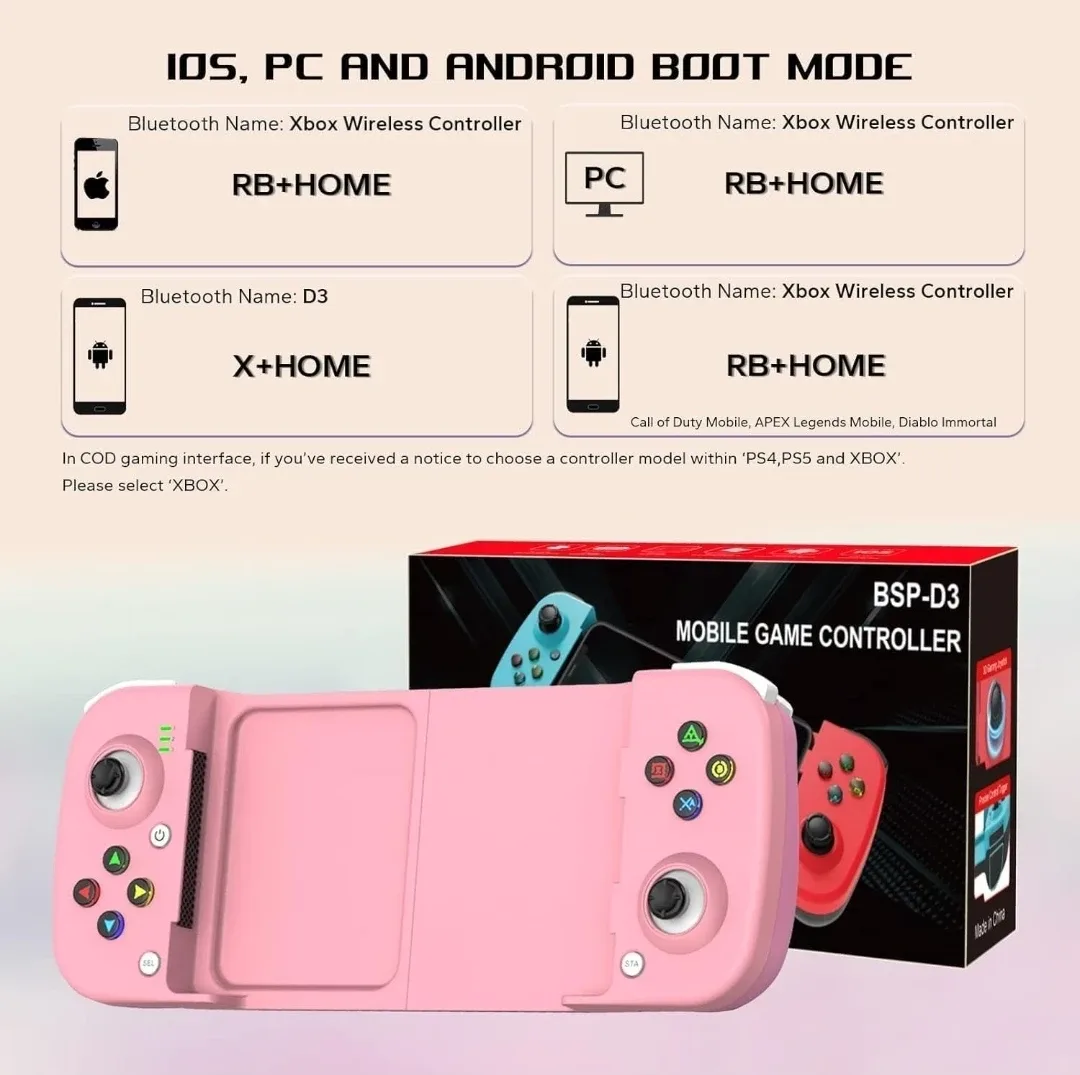 Mobile Game Controller - Pink -NEW image indicator(5)