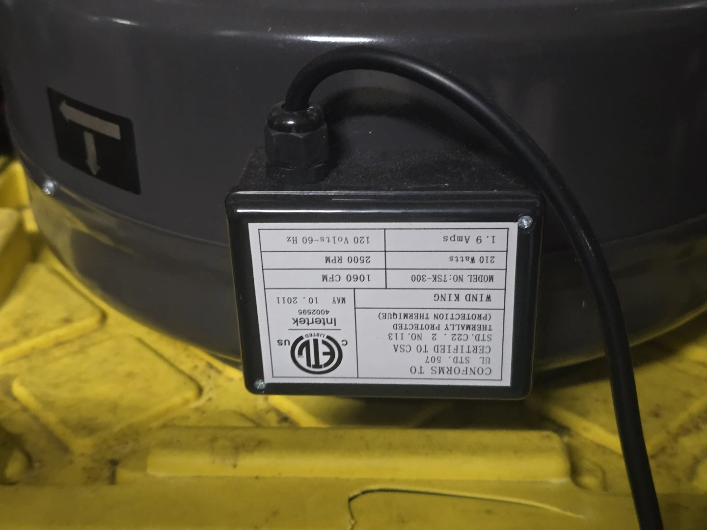 Wind King NO-TSK-300 Thermally Protected Fan
