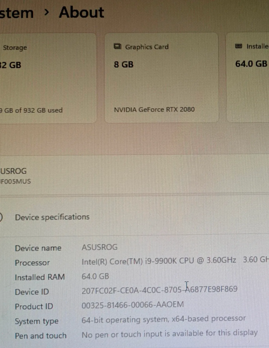 Lenovo Legion Gaming PC. i9-9th gen, rtx 2080 image indicator(7)