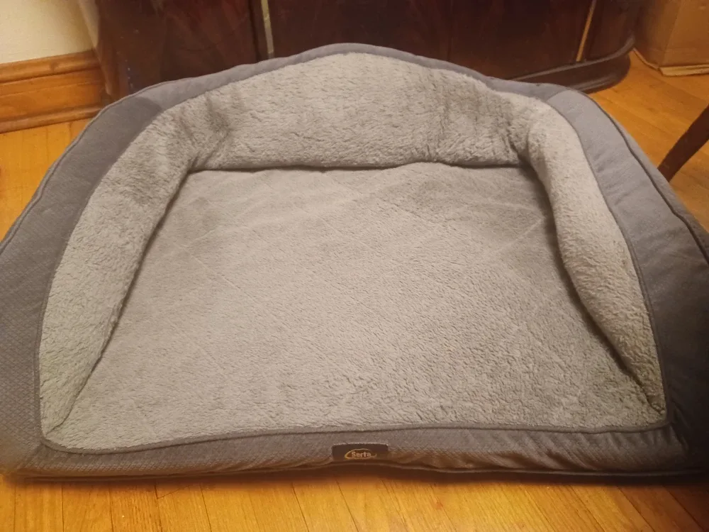 Serta Gray Orthopedic Dog Bed