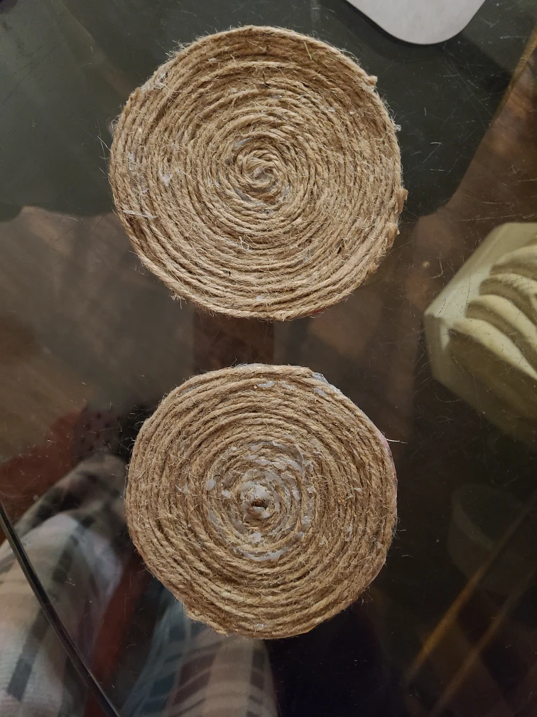Handmade Jute Coasters (Set of 2)