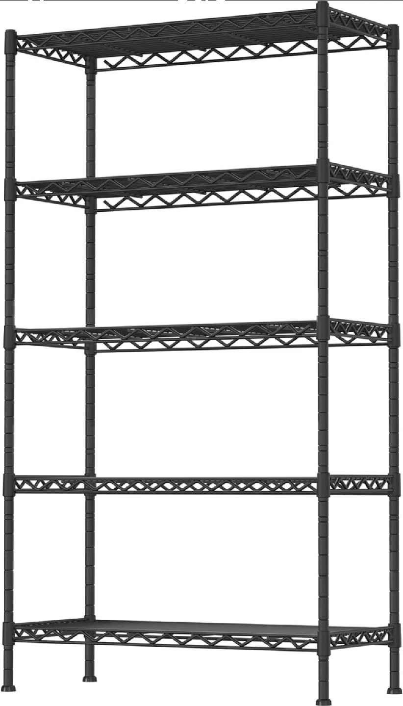 Seville Classics 5-Tier Steel Wire Shelving Rack - photo 2