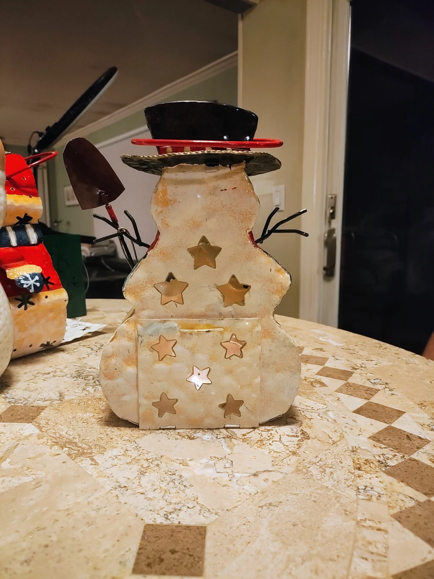 Vintage, Christmas Metal Candle Holder - photo 5