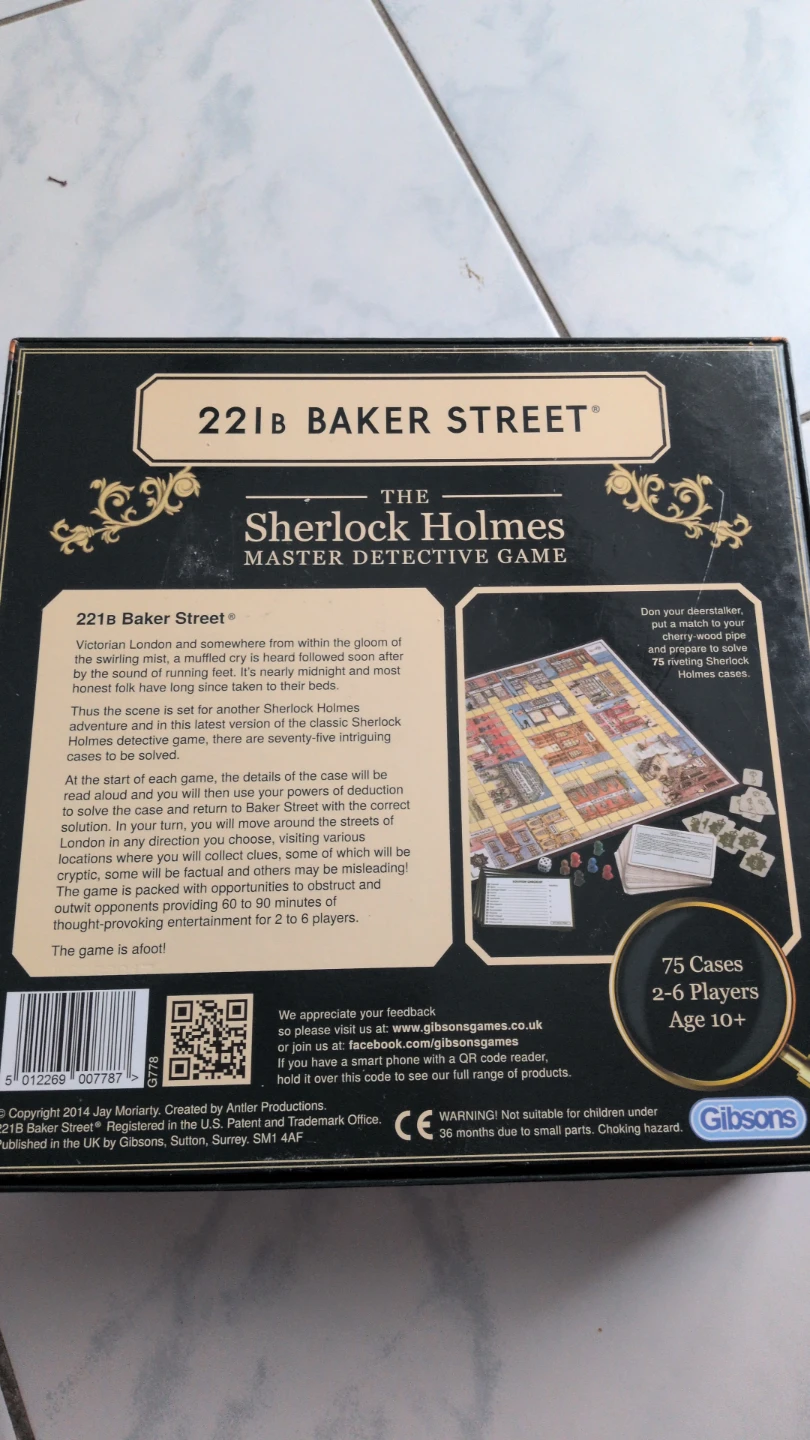 221B Baker Street Sherlock Holmes Game - photo 2