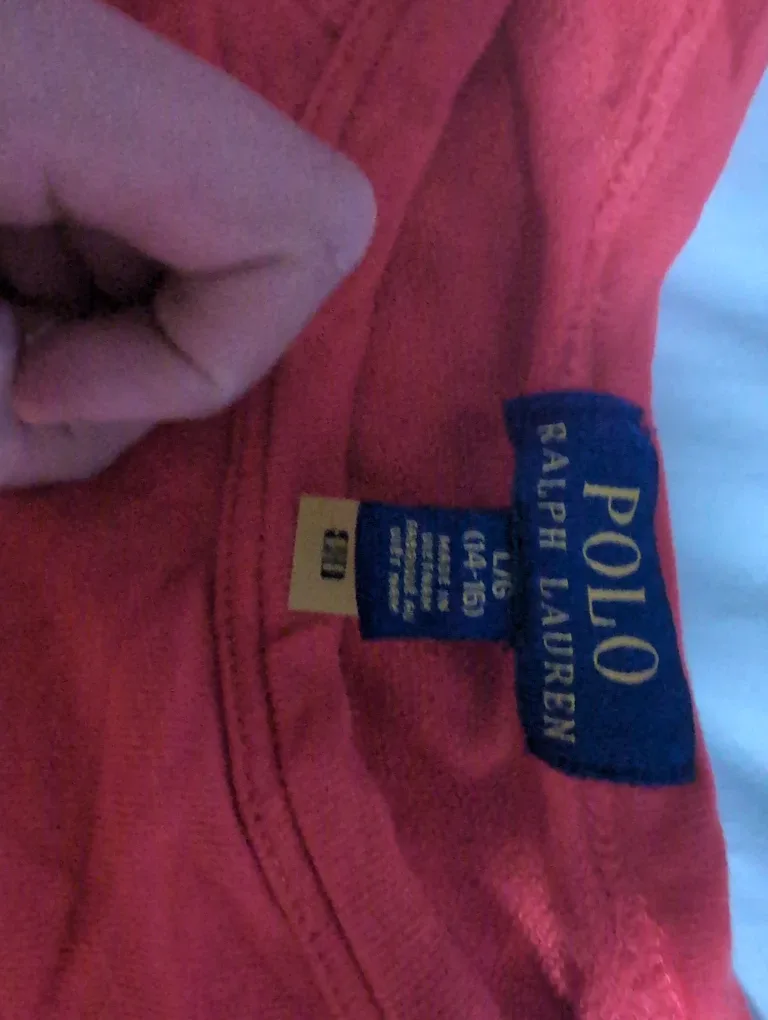 Ralph Lauren Polo Red Long Sleeve - Size L (14-16) image indicator(2)