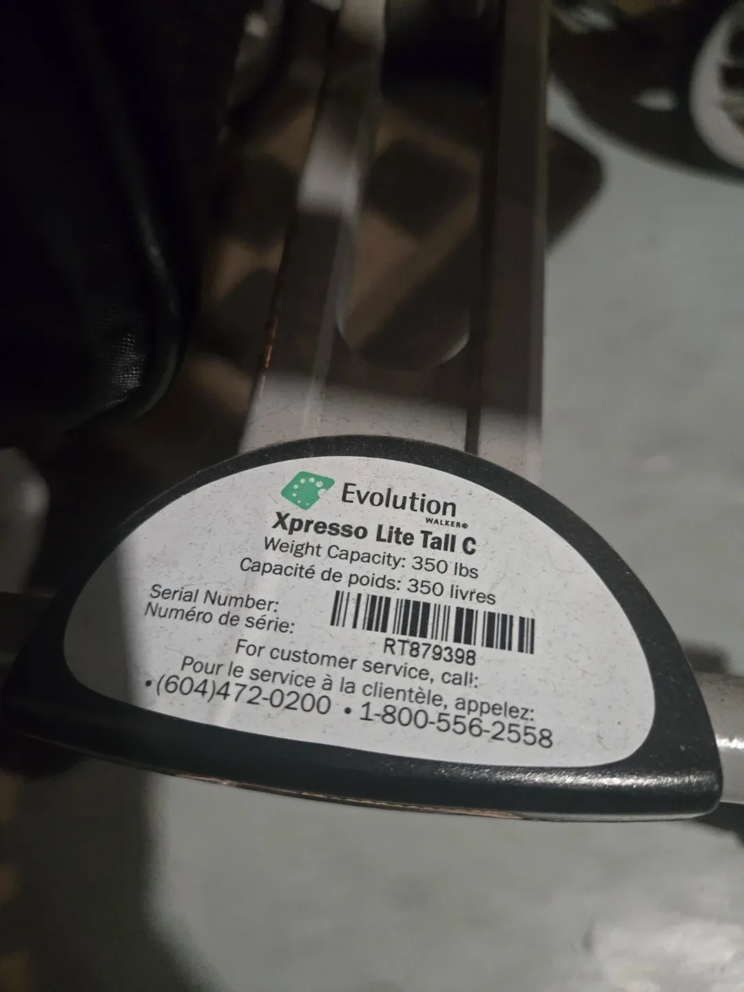 Evolution Xpresso Lite Tall C Walker image indicator(2)