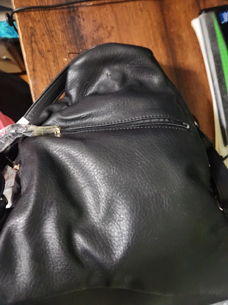 Black Leather Backpack - photo 2
