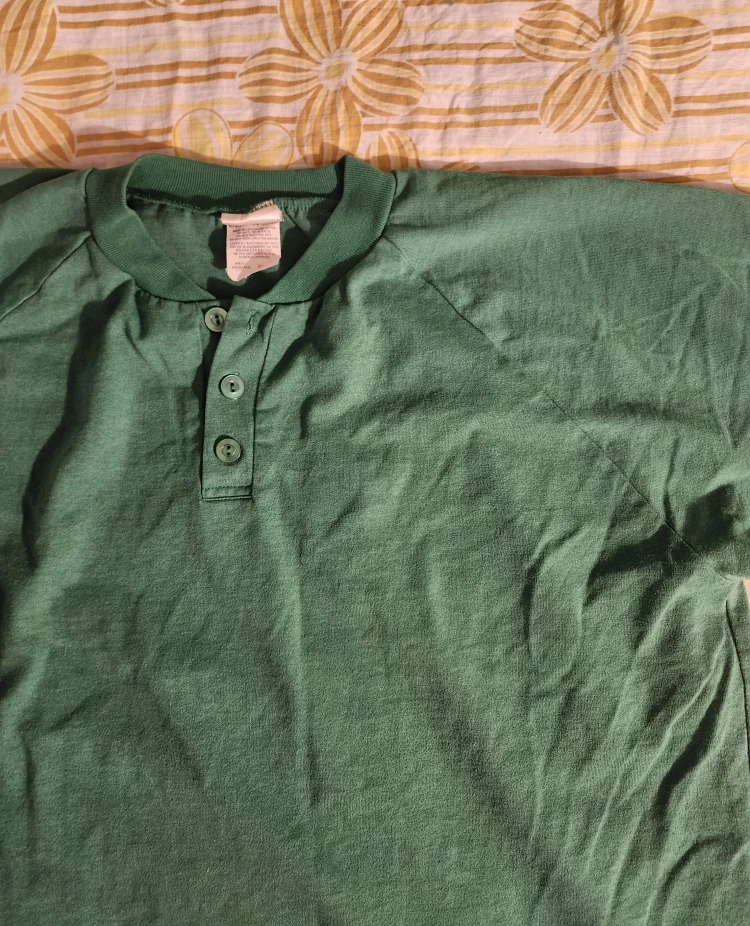 Green and purple vintage 90s baseball tee - photo 3