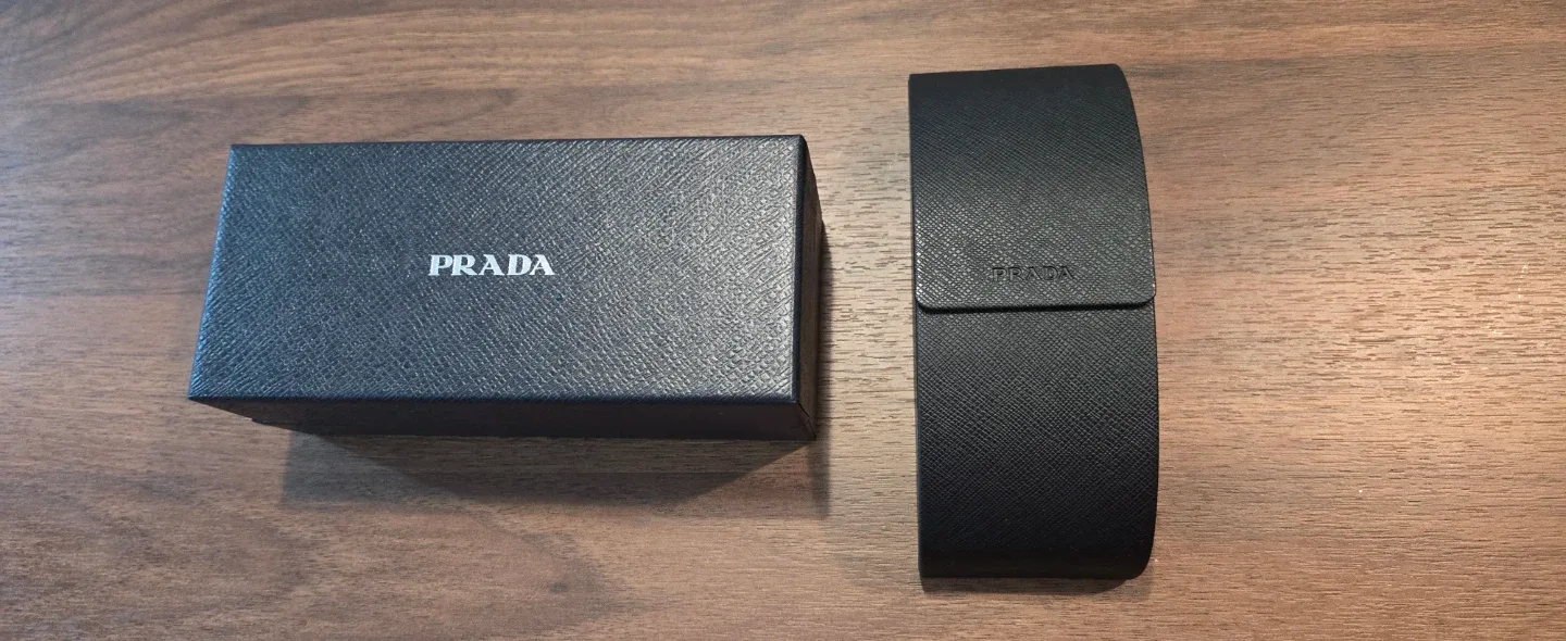 Prada eye glass case