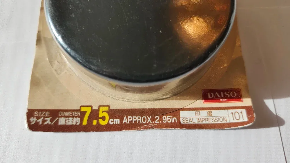 New Daiso Red Ink Pad - 7.5cm image indicator(4)