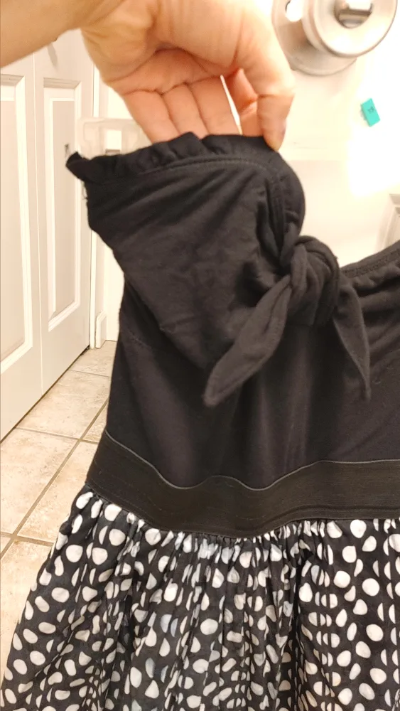 Black & White Polka Dot Dress size Small image indicator(5)