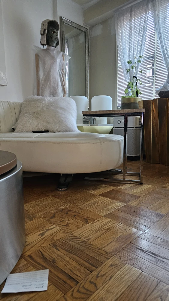 Side Table with Metal Frame
