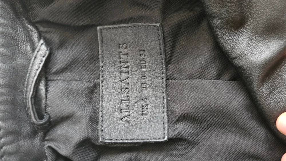 AllSaints Balfern Biker Leather Jacket - Size 0 image indicator(3)