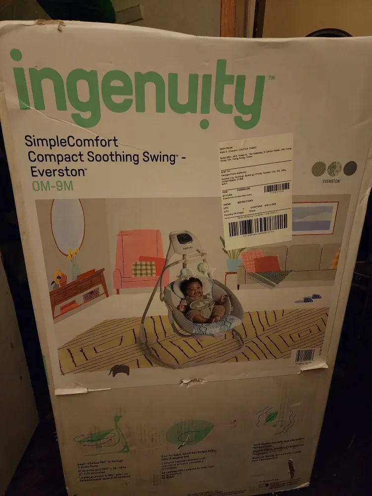 Ingenuity SimpleComfort Soothing Swing - Everston (0-9M)