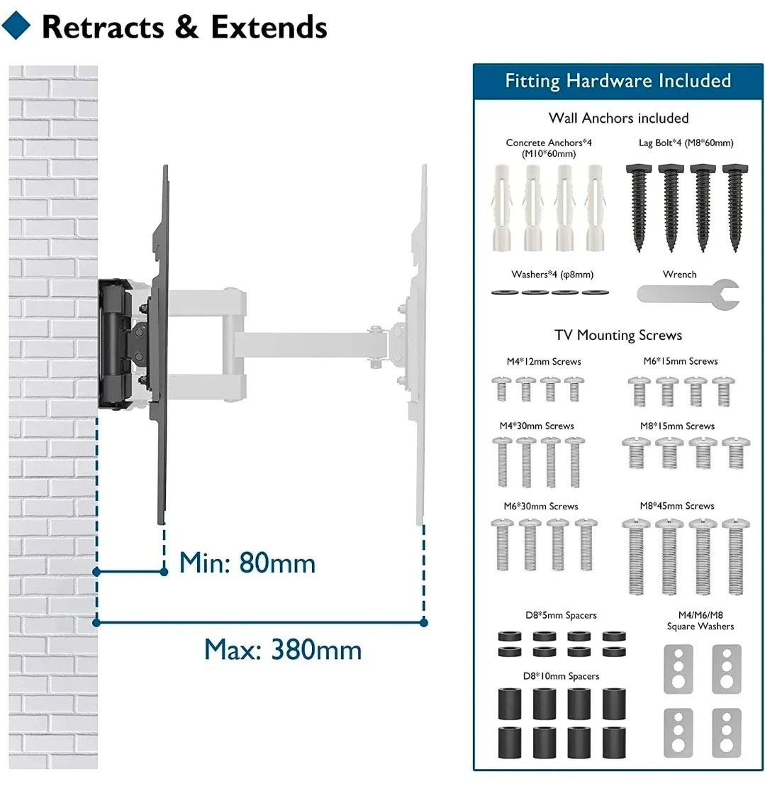 TV Wall Mount for 23-70 inch TVs image indicator(3)