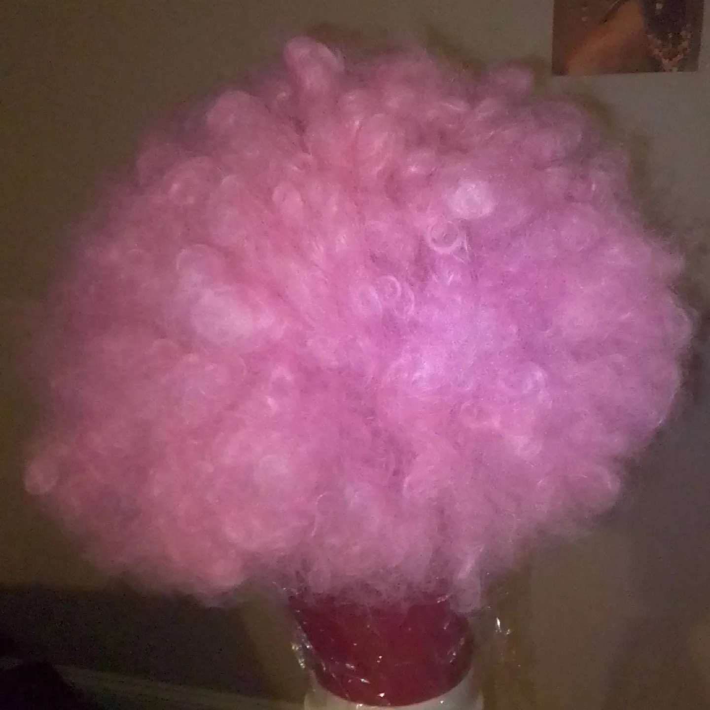 Pink Cotton Candy Fluffy Wig