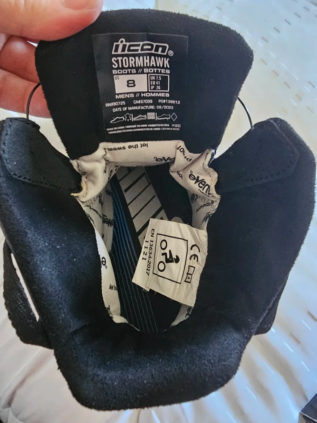 Icon Stormhawk Boots US 8 & BYKR 4XL Pants image indicator(2)