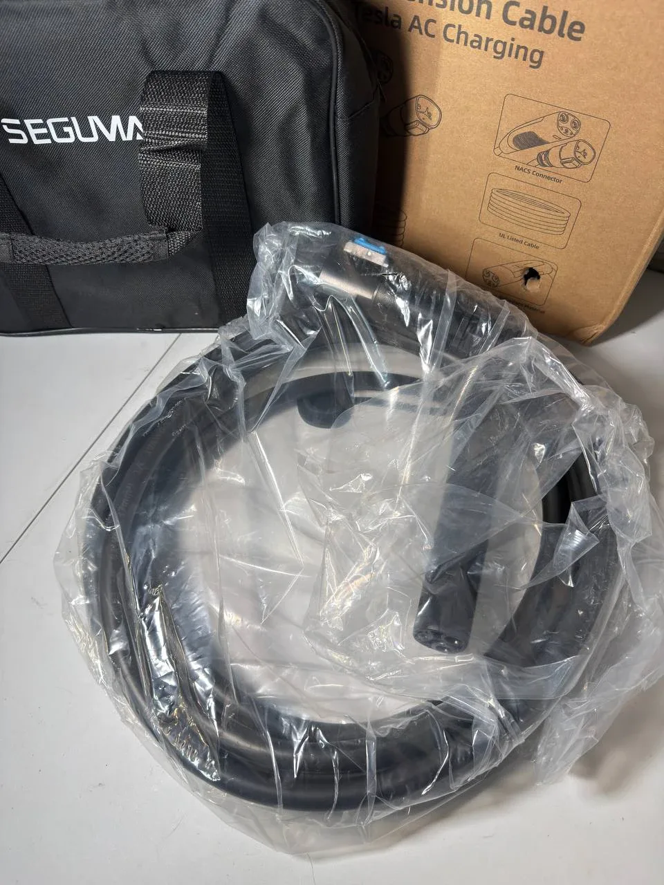 SEGUMA EV Charger Extension Cable, 21ft 40Amp J1772 image indicator(2)