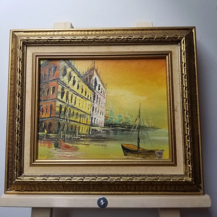 Framed Oil Paintings - Set of Two image indicator(7)