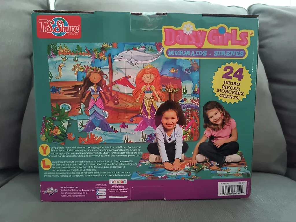 T.S. Shure Daisy Girls Mermaids 24-Piece Jumbo Floor Puzzle image indicator(3)