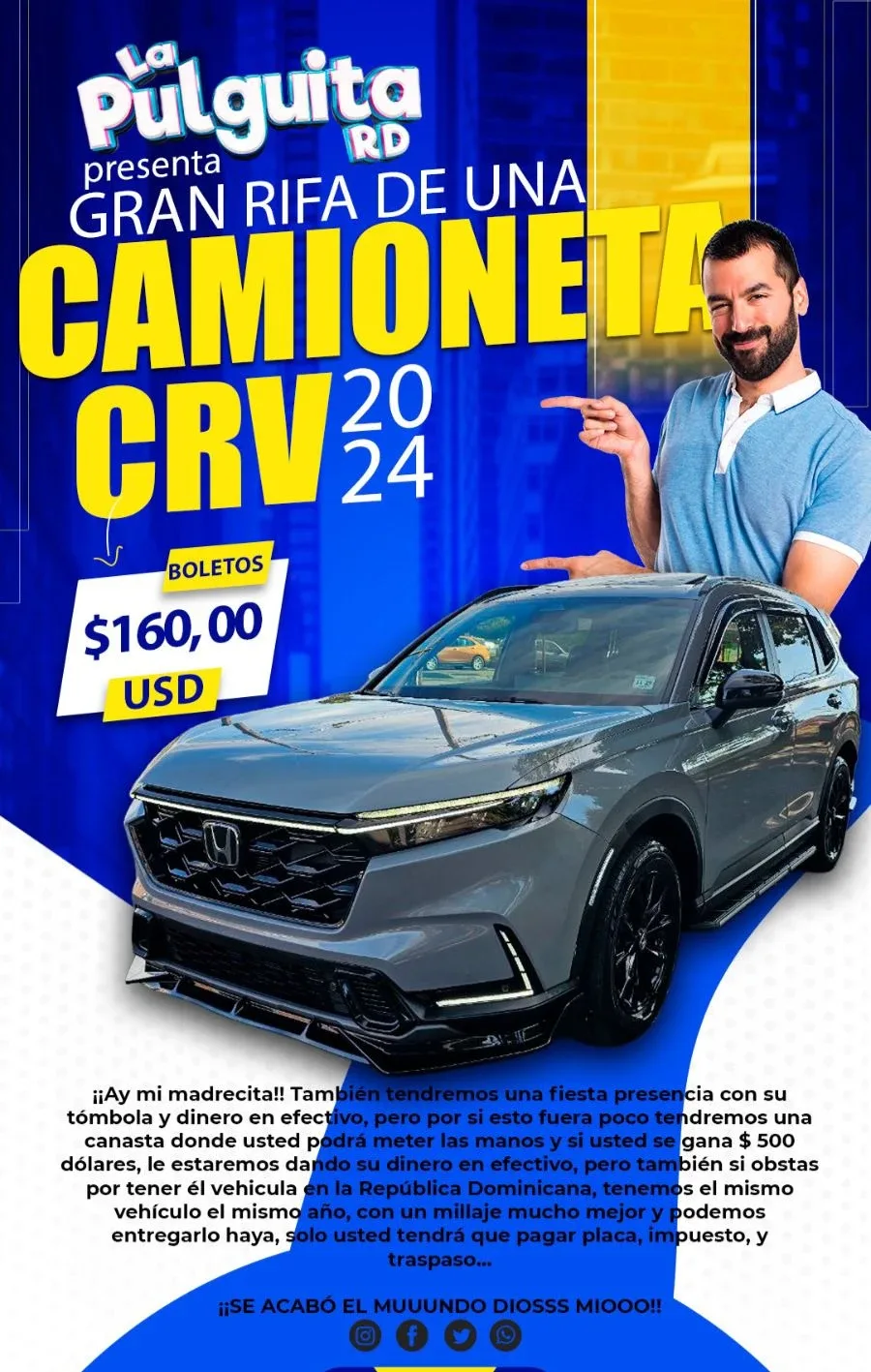 Honda CRV 2024 Raffle Ticket image indicator(4)