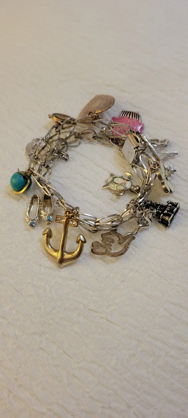 Charm Bracelet with Various Charms
