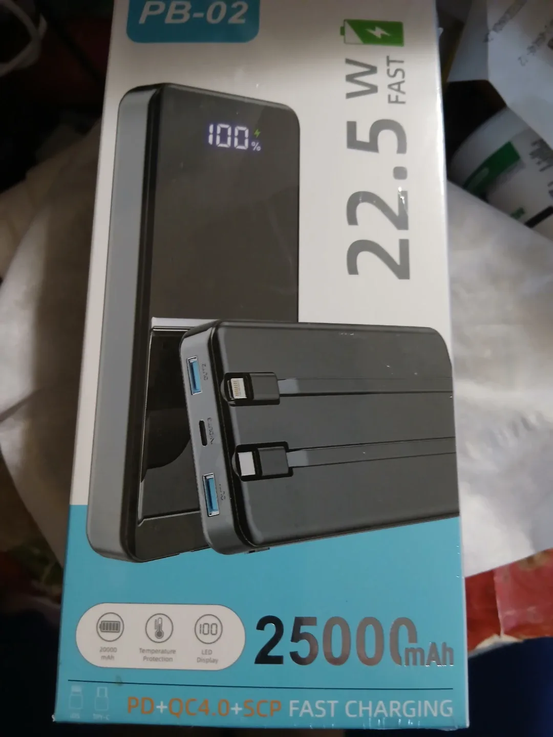 New Power Bank Portable Charger 25000mAh, 22.5W Fast Charging, thumbnail