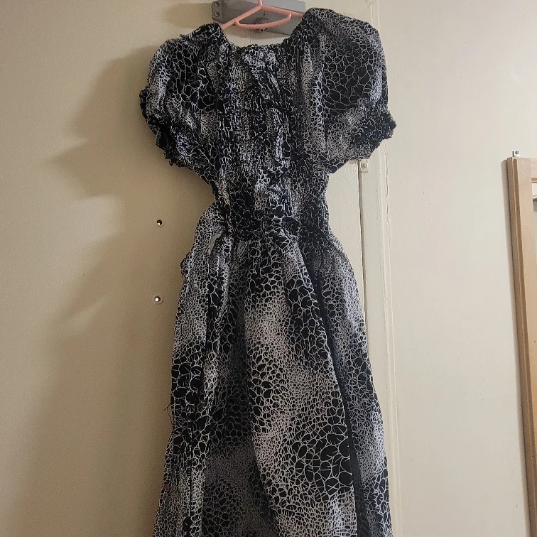 Black & White Patterned Dress - photo 2