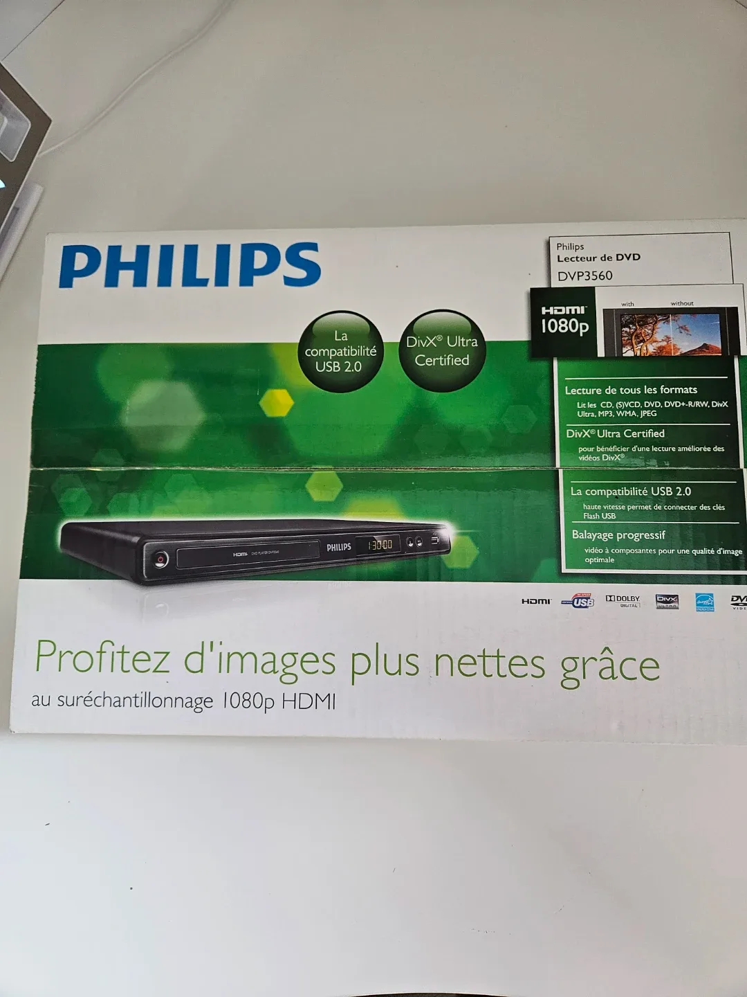 Philips DVP3560 DVD Player - Like New!