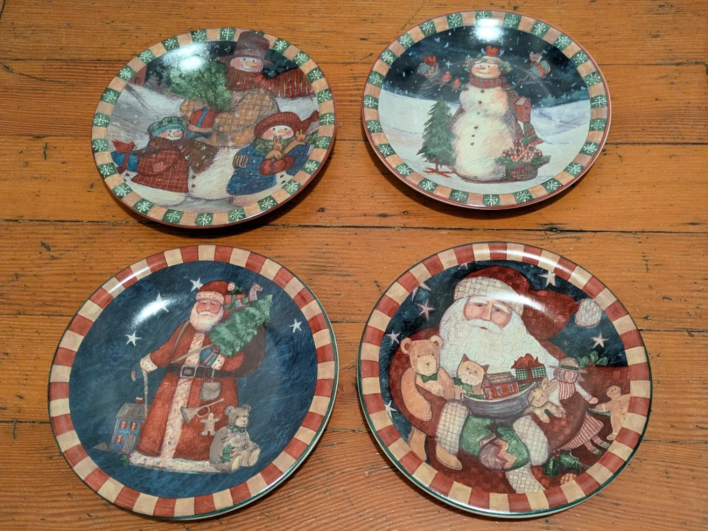 Vintage Certified International Christmas Plates (Set of 4) image indicator(2)
