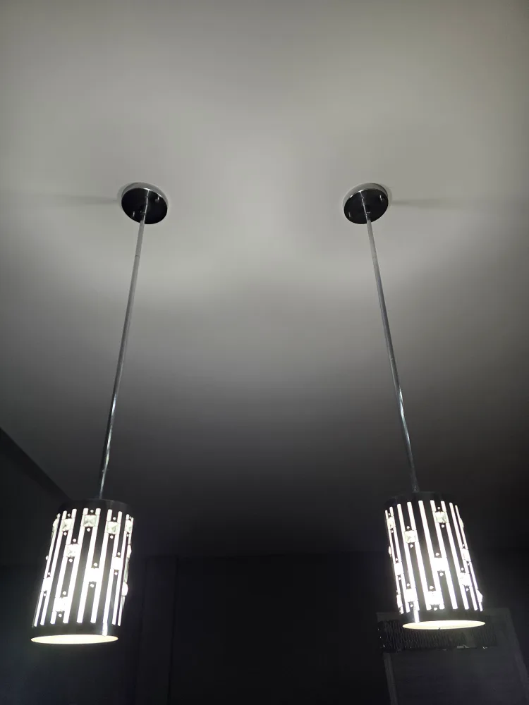 Modern Chrome & Crystal Pendant Light Fixture image indicator(4)