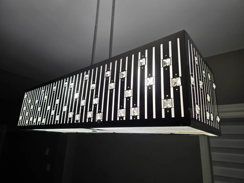 Modern Chrome & Crystal Pendant Light Fixture image indicator(8)