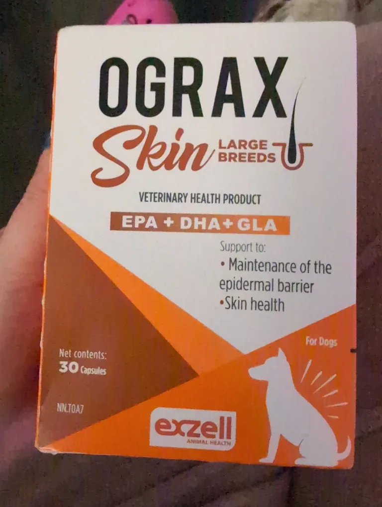 Ograx Skin Large Breeds Dog Supplement - 30 Capsules