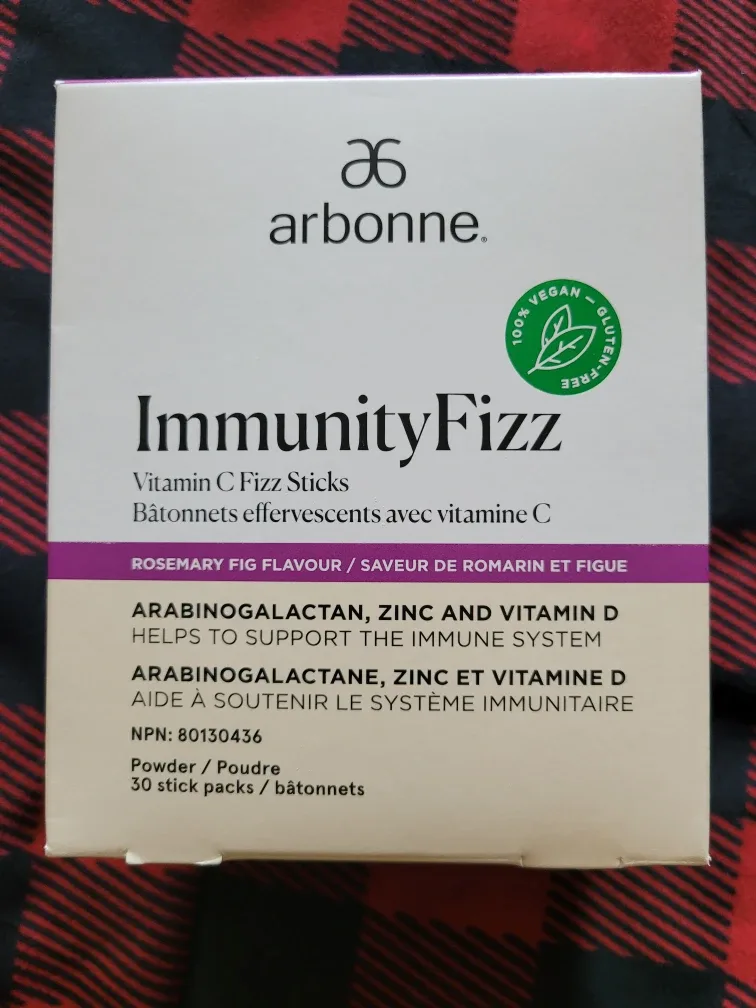 Arbonne Immunity Fizz Vitamin C Sticks - Rosemary Fig image indicator(3)
