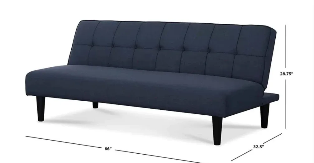 IKEA Navy Blue Futon Sofa Bed image indicator(2)