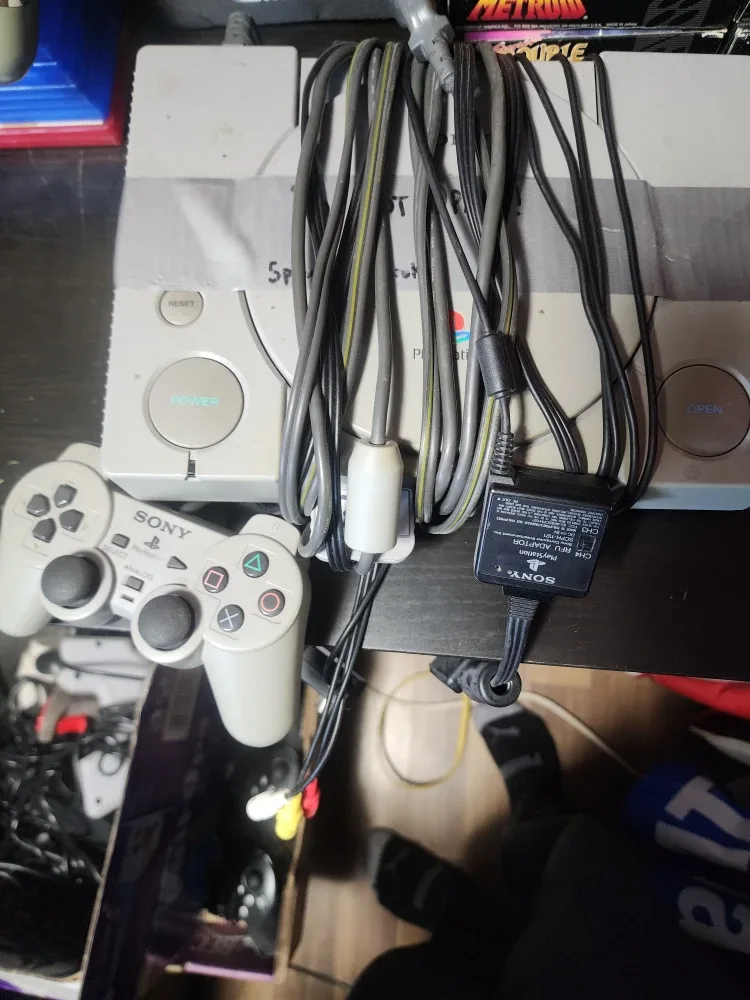 Sony PlayStation Console with Controller