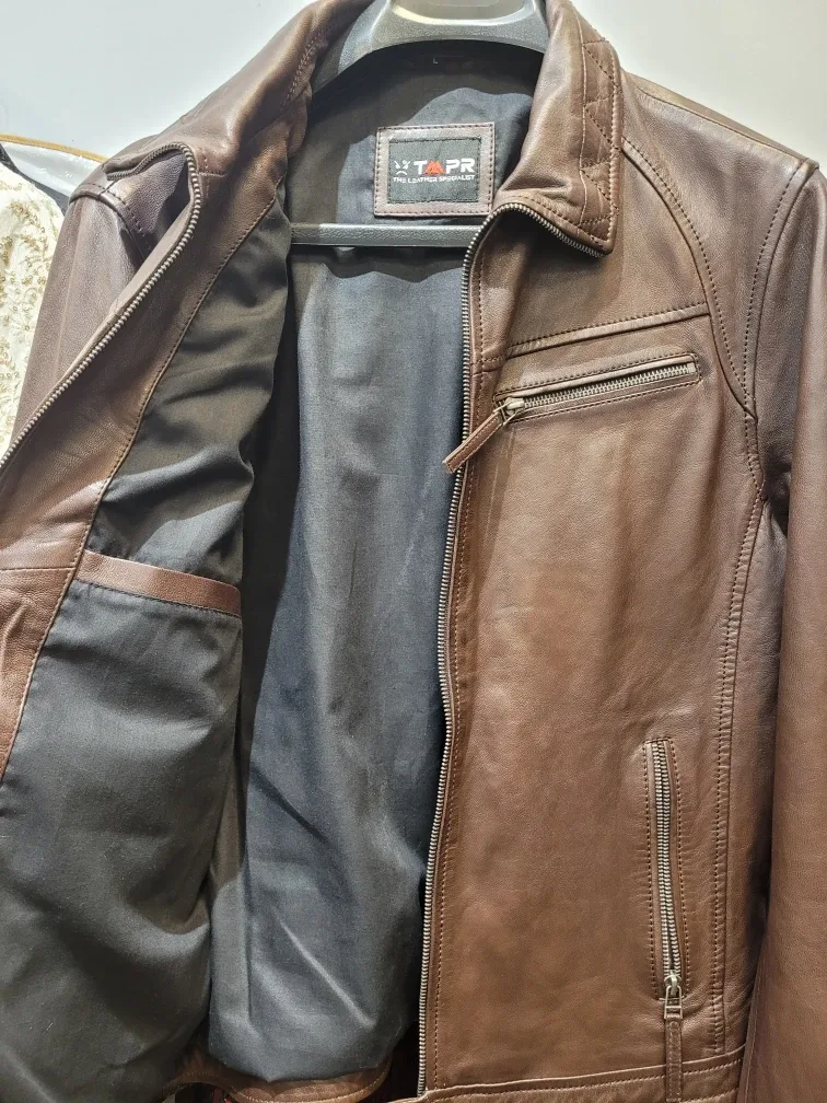 Brown Leather Jacket - new and unused image indicator(2)