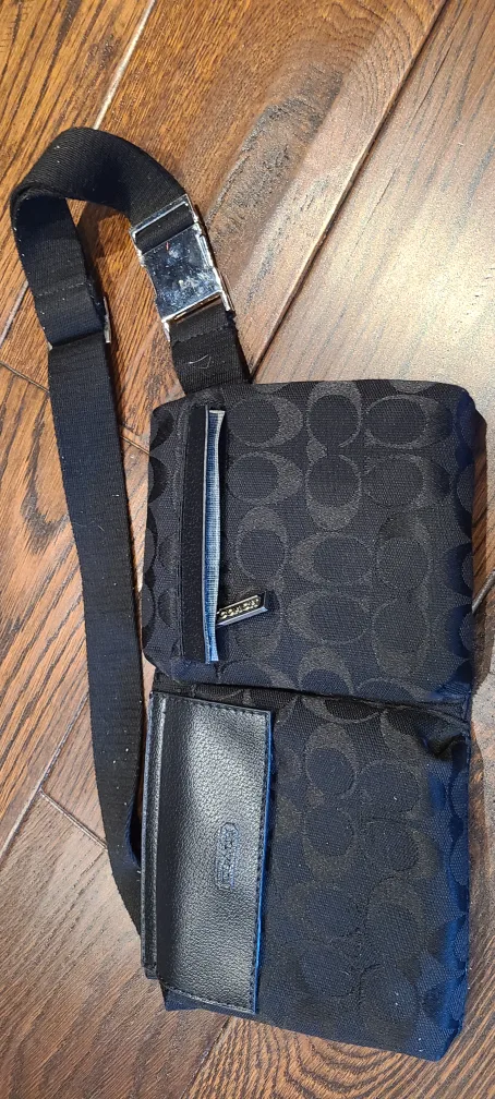 Coach Black Signature Waist Bag