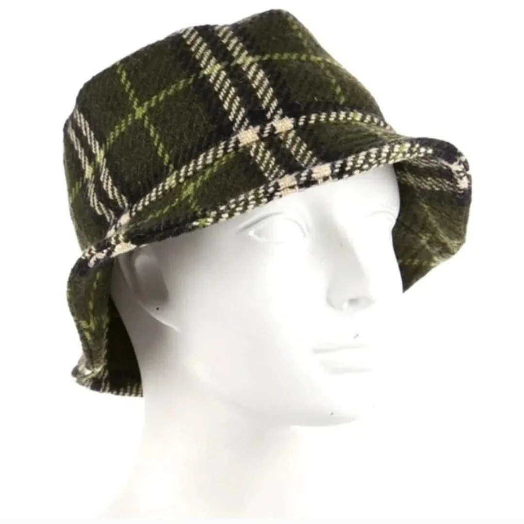 BURBERRY LONDON Check Patterned Wool Bucket Hat thumbnail