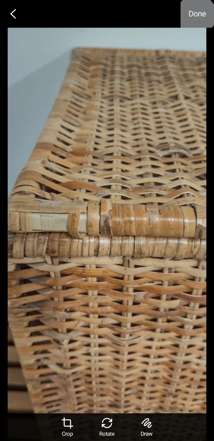 Wicker Laundry Hamper with Lid image indicator(4)
