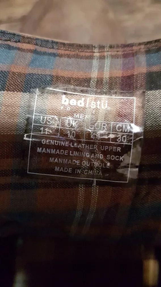 Bed|Stü Men's Leather Boots, Size 11 image indicator(2)