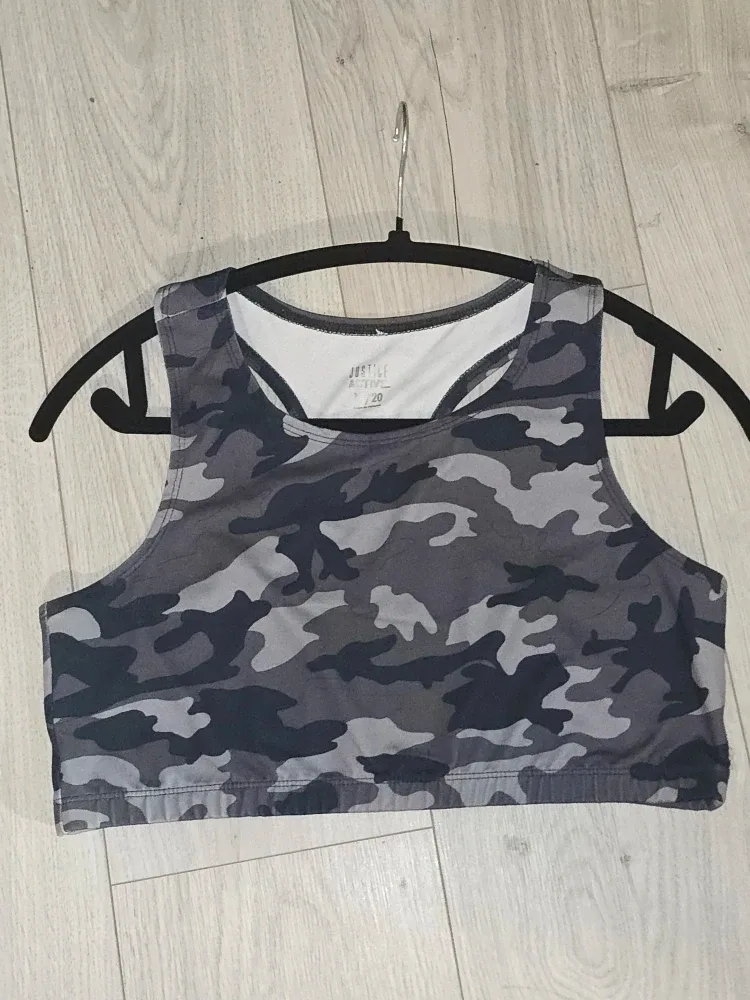 Justice Active Camo Crop Top