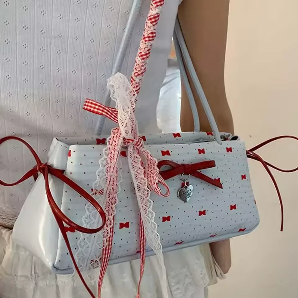 🎀 Sweet French Bow Shoulder Bag – Stylish & Versatile image indicator(6)