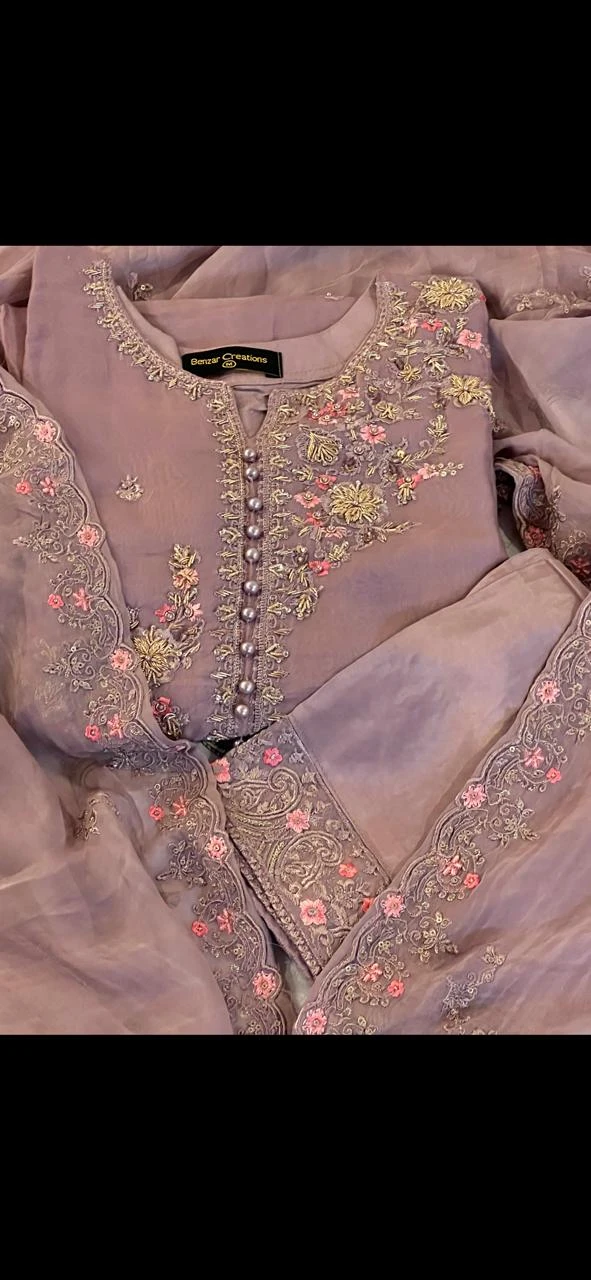 Beautiful 3 pcs chiffon suit