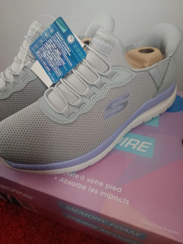 New Skechers D'Lites Sure Adventure Size 7 Grey image indicator(2)