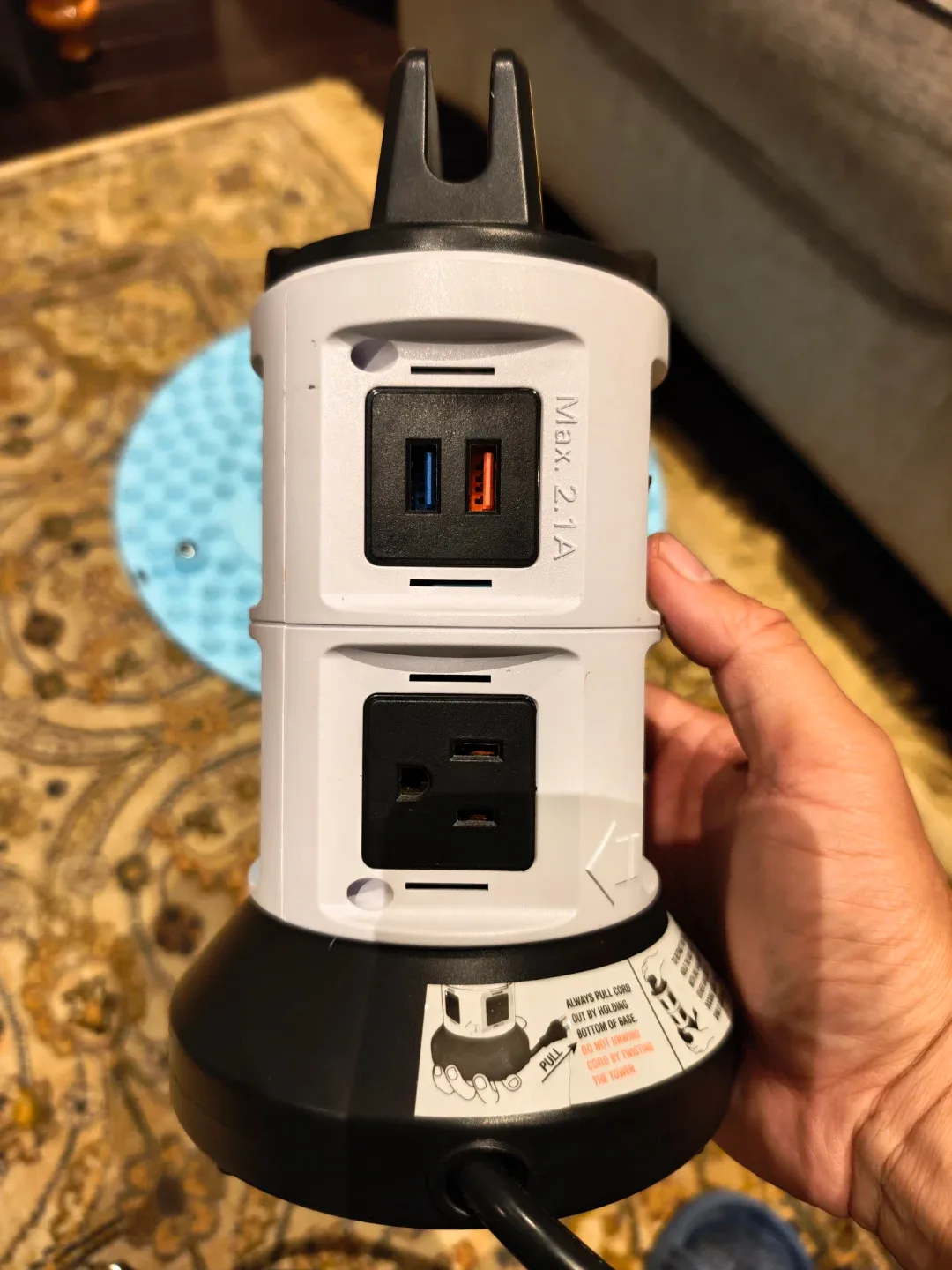 Bell+Howell Spin Power Rotating Outlet Tower image indicator(5)