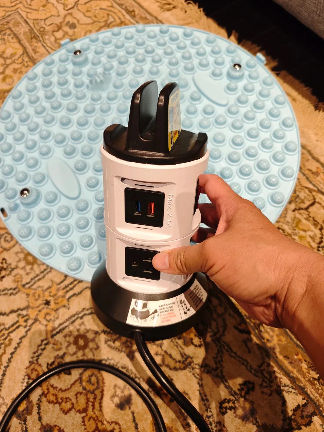 Bell+Howell Spin Power Rotating Outlet Tower image indicator(7)